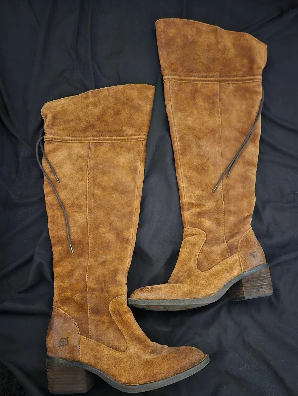 Børn Distressed Brown Suede Over-The-Knee Boots 6M